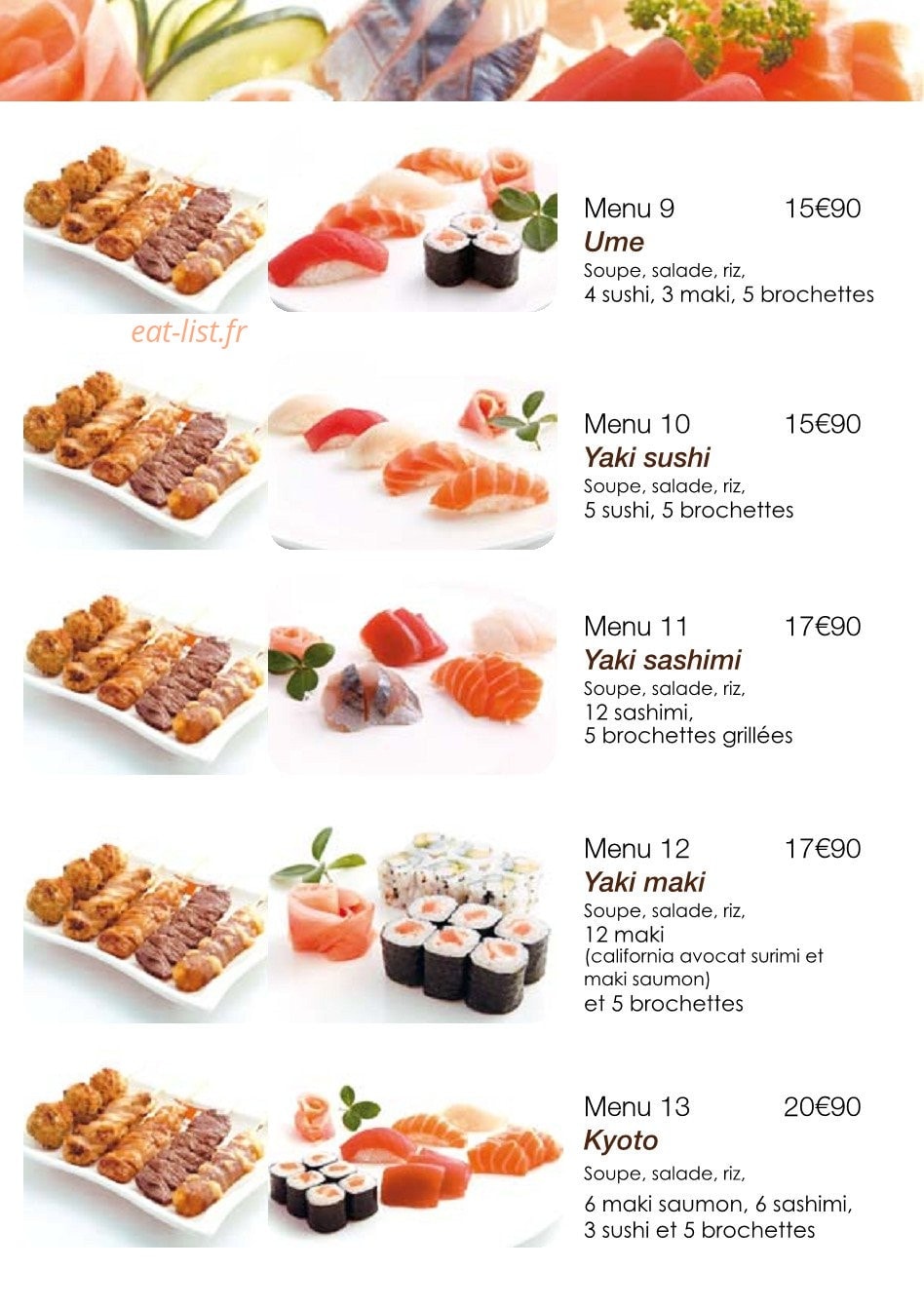 Ta Sushi — carte page 7