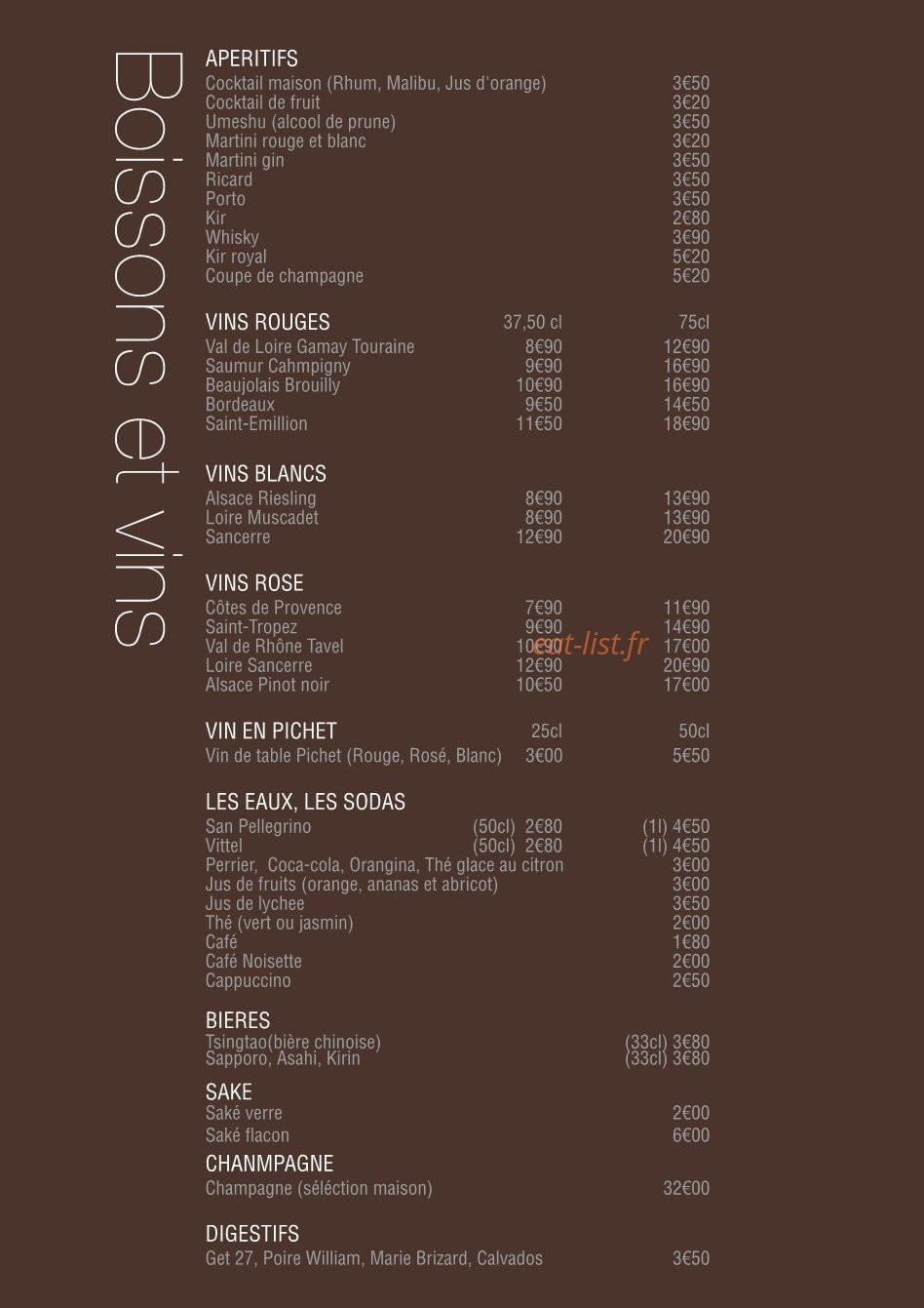 Ta Sushi — carte page 15