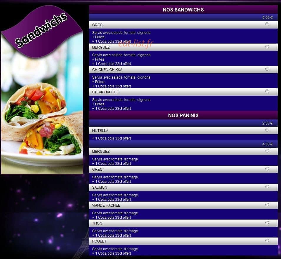 Venezia Pizza — carte page 6