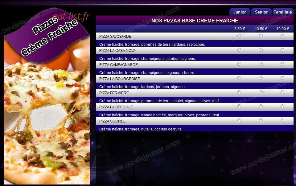 Venezia Pizza — carte page 3