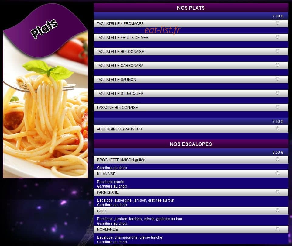 Venezia Pizza — carte page 4