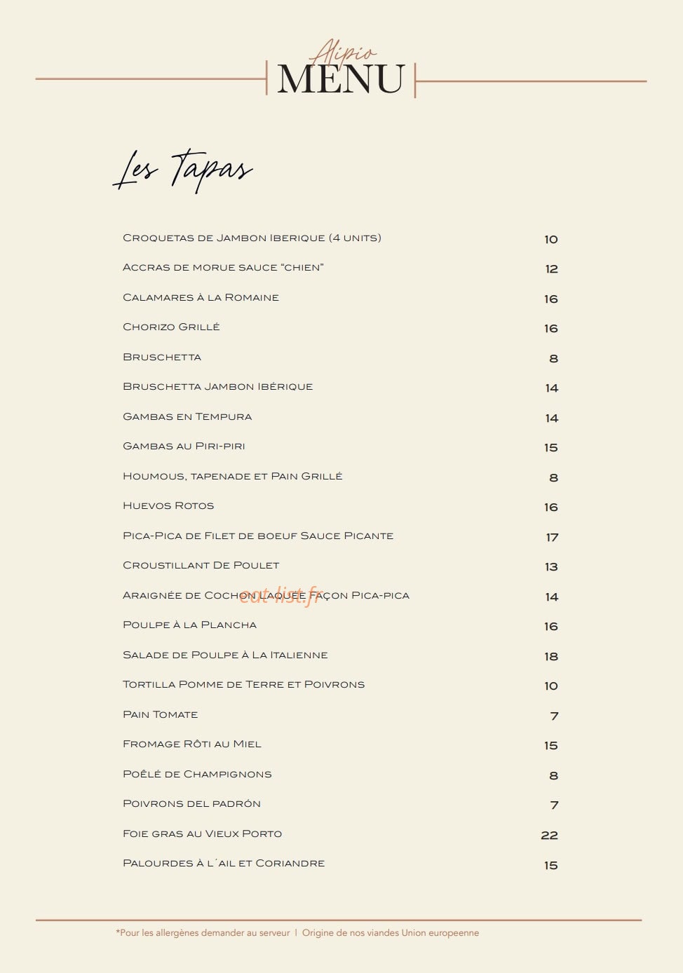 Alipio — carte page 1