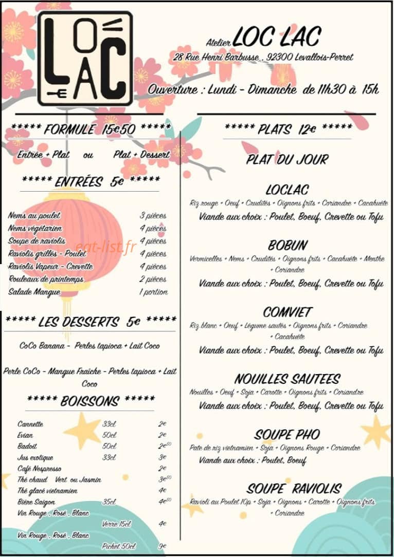 Atelier Loc Lac — carte page 1