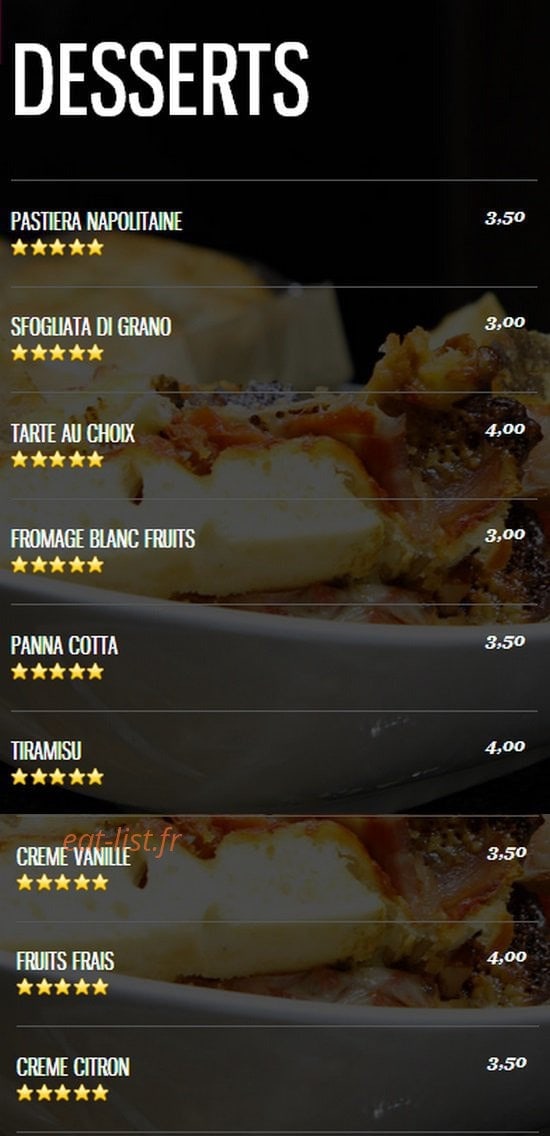 Baci Baci Caffe — carte page 8