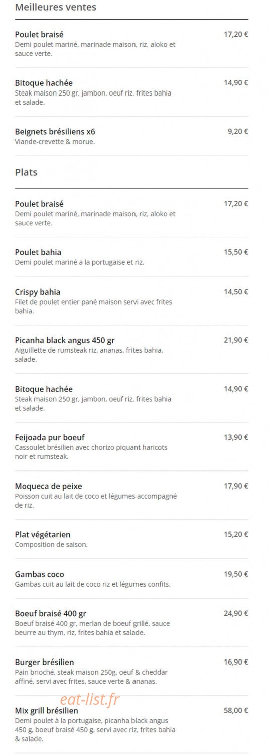 Bahia — carte page 1