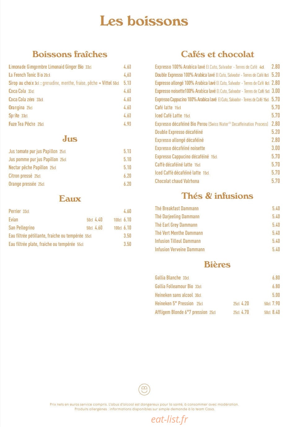 Barbara's — carte page 5