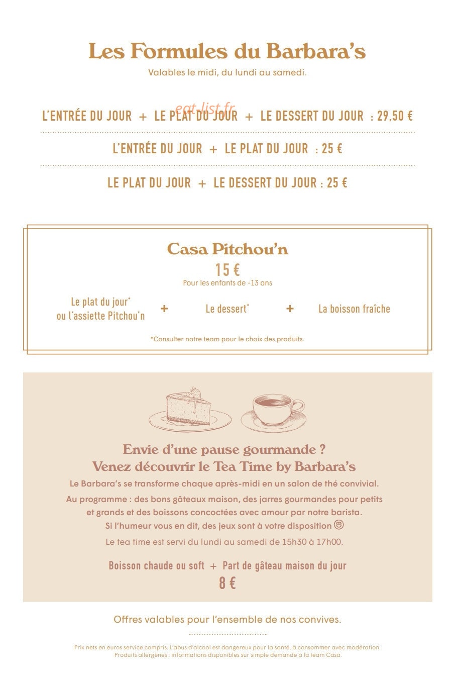 Barbara's — carte page 3