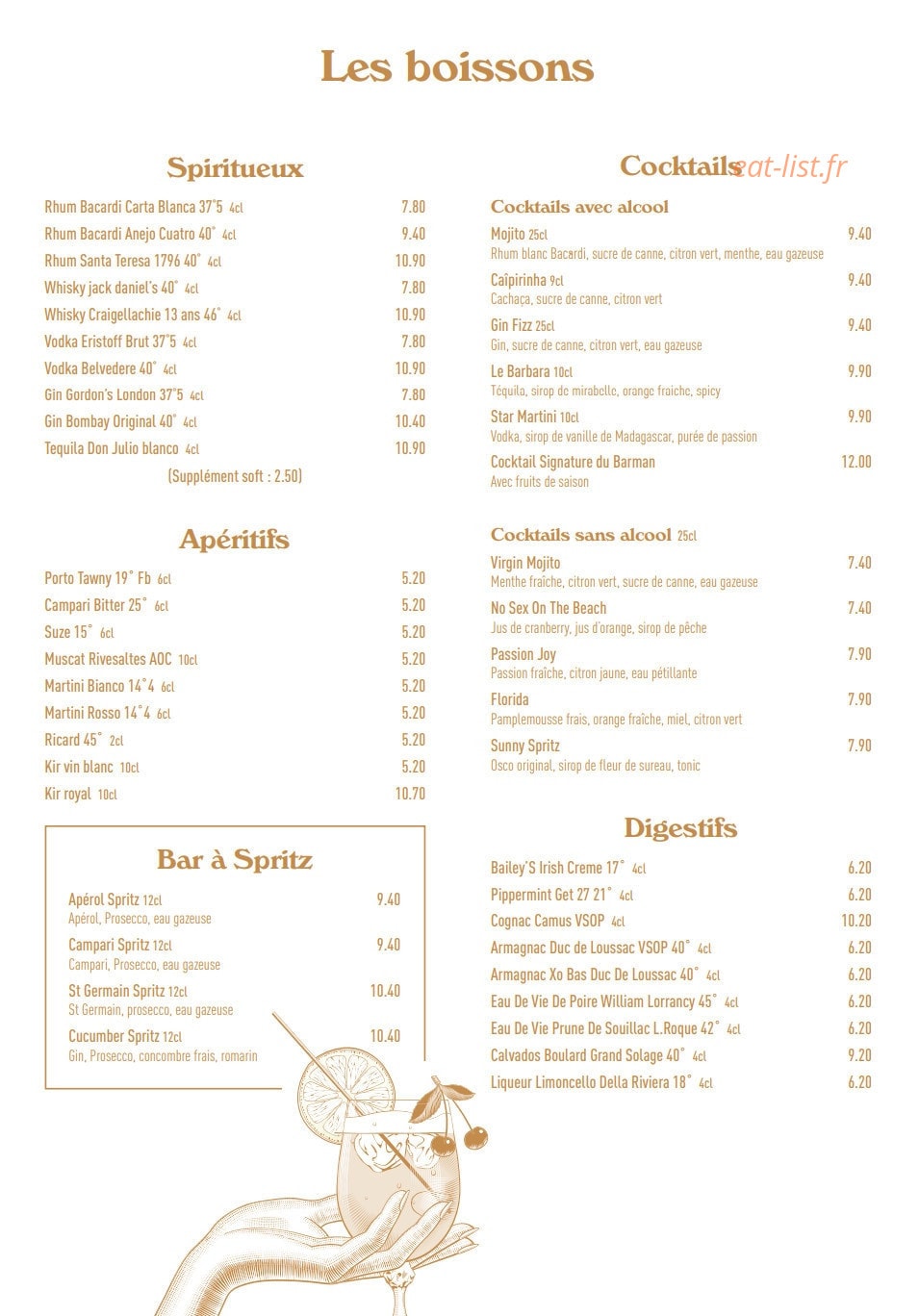 Barbara's — carte page 6