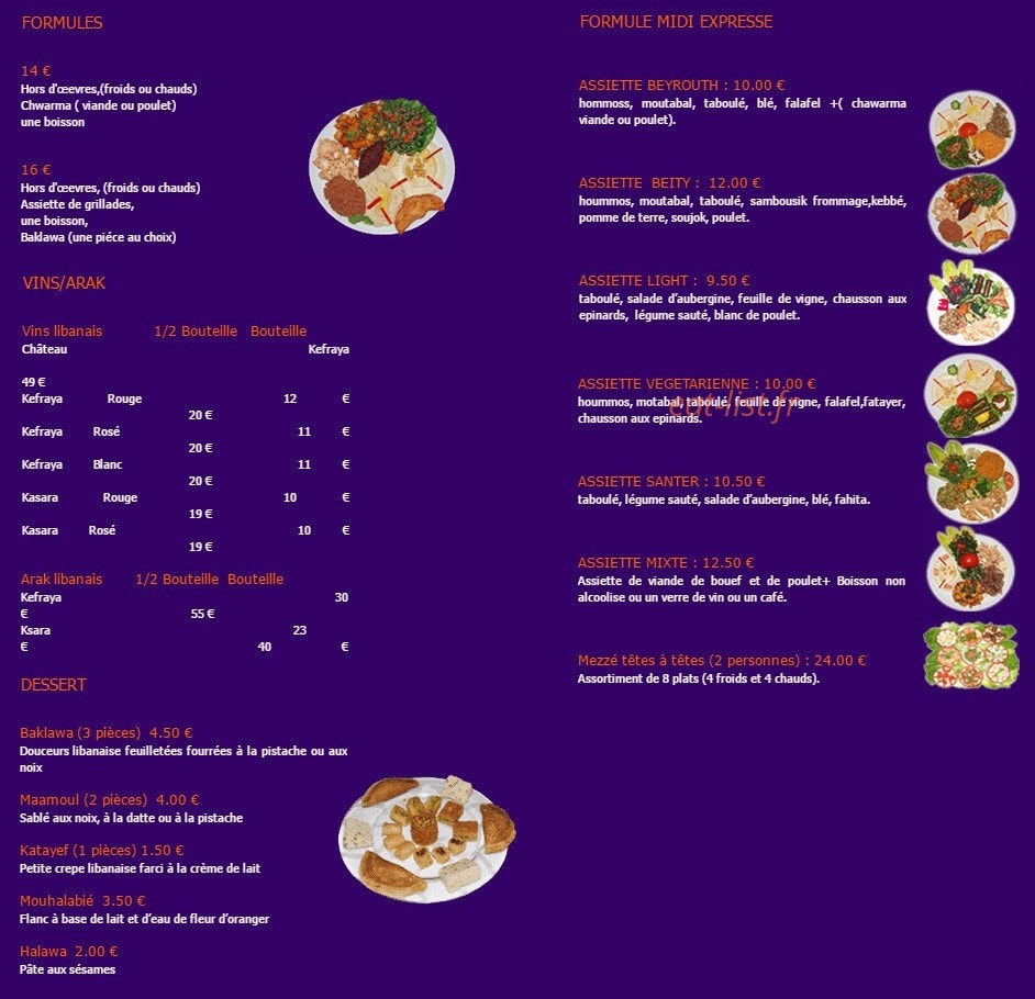Beity — carte page 2