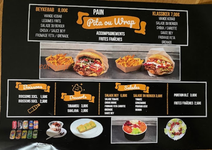 BeyKebab — carte page 2