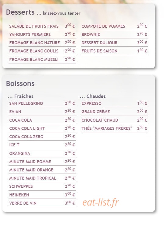 Ciboulette — carte page 2