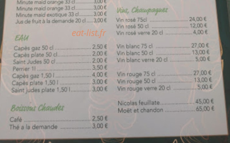 Comptoir des saveurs — carte page 3