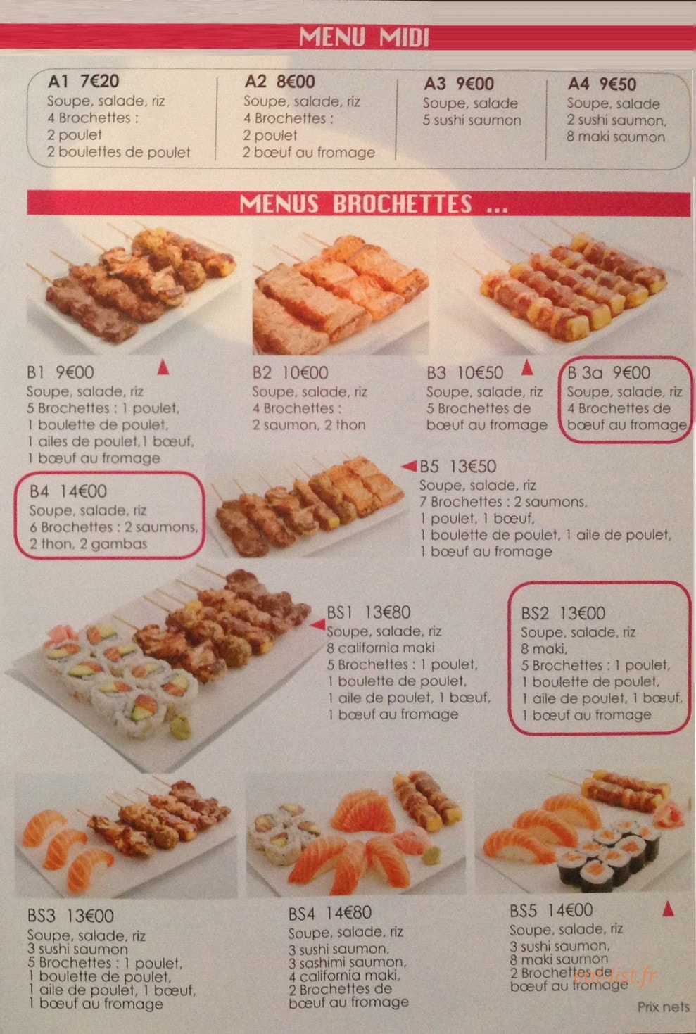 Dream Sushi — carte page 7