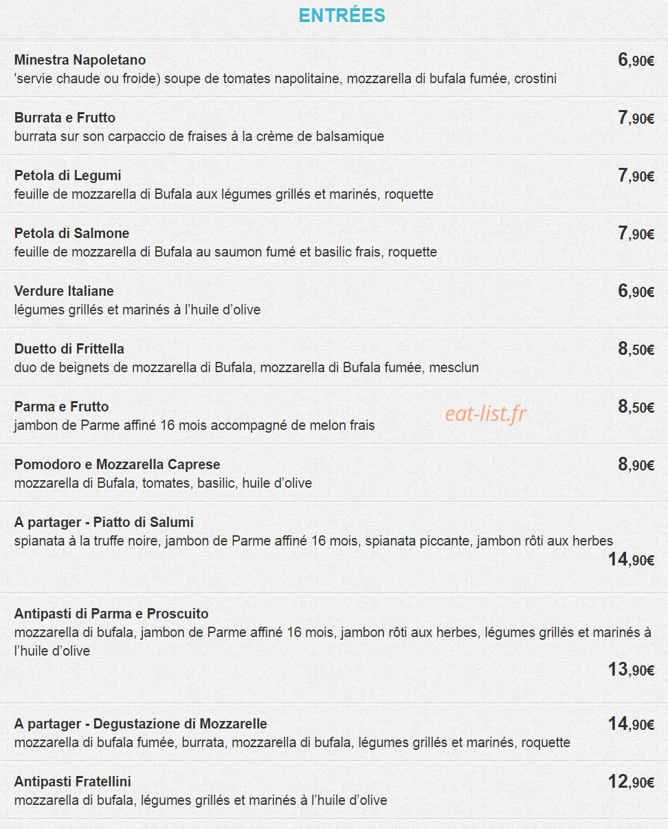 Fratellini caffè — carte page 1