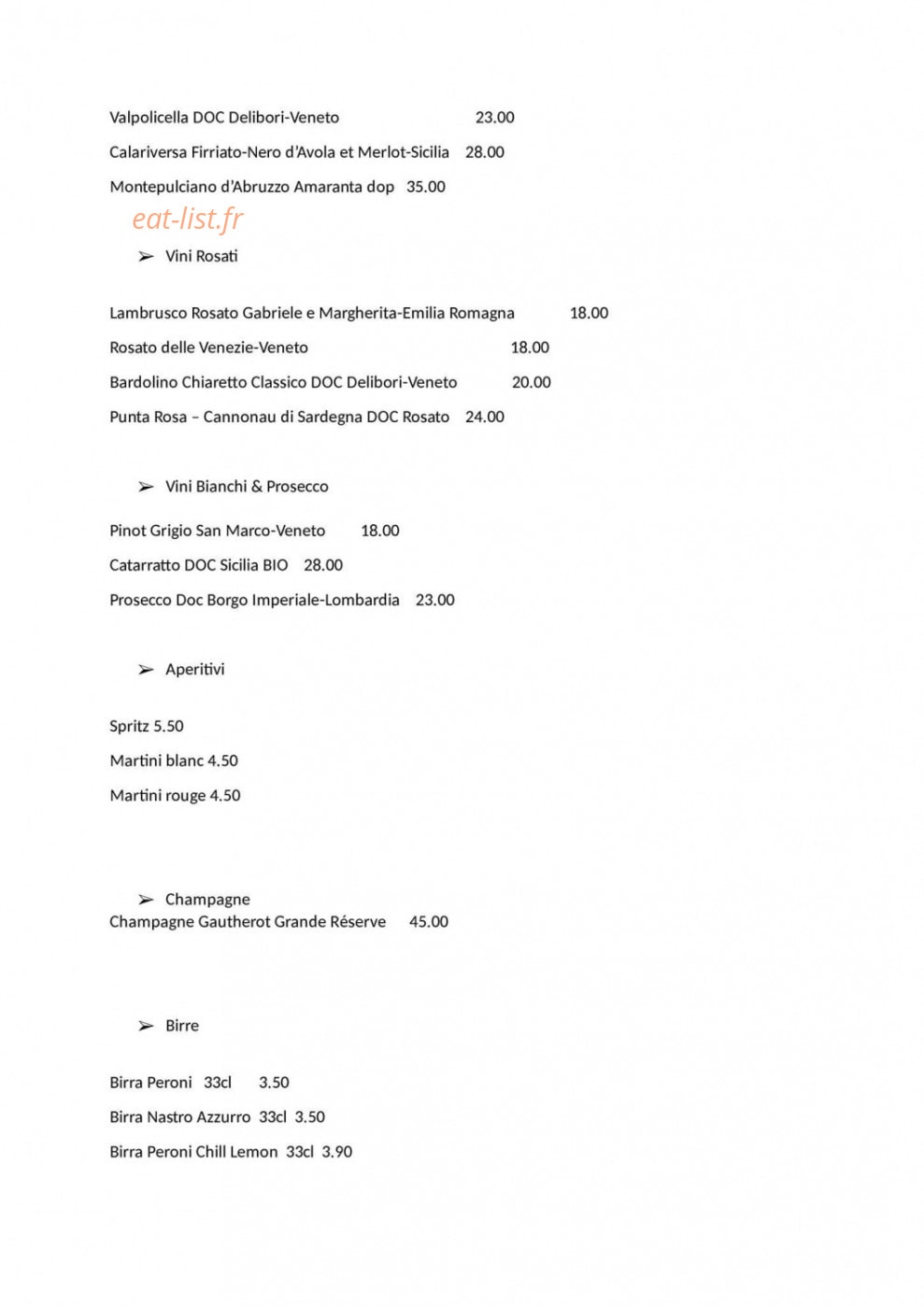 Golosino — carte page 5