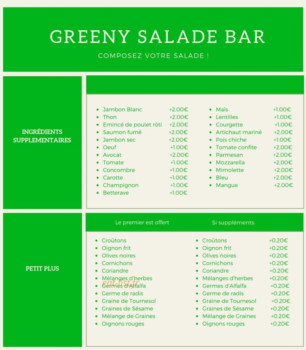 Greeny — carte page 2