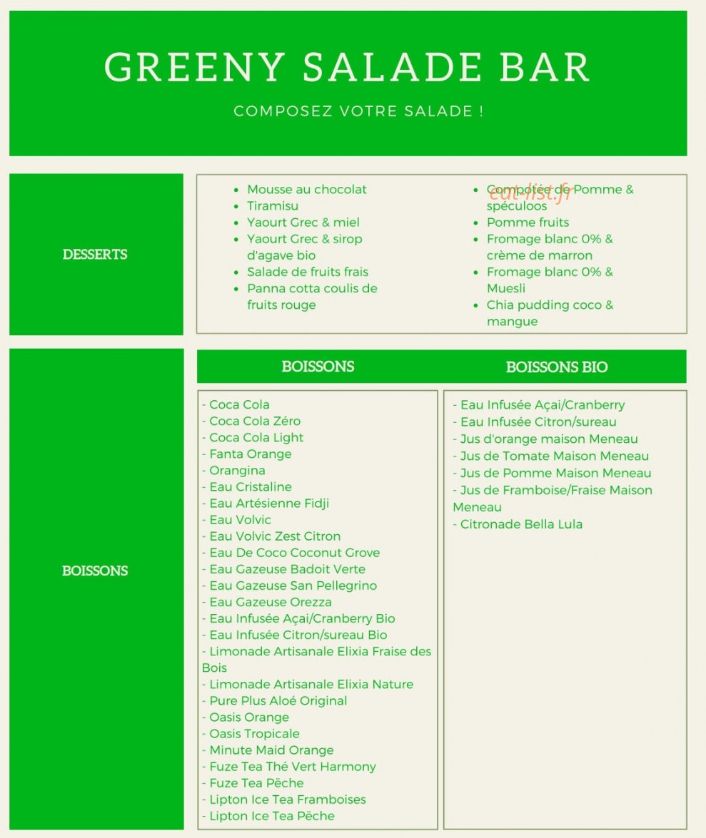 Greeny — carte page 4