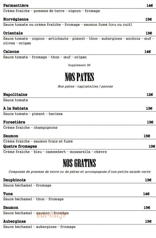Ha' la vie kosher — carte page 2