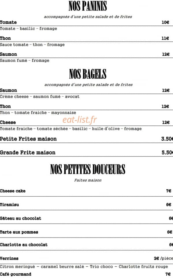 Ha' la vie kosher — carte page 1