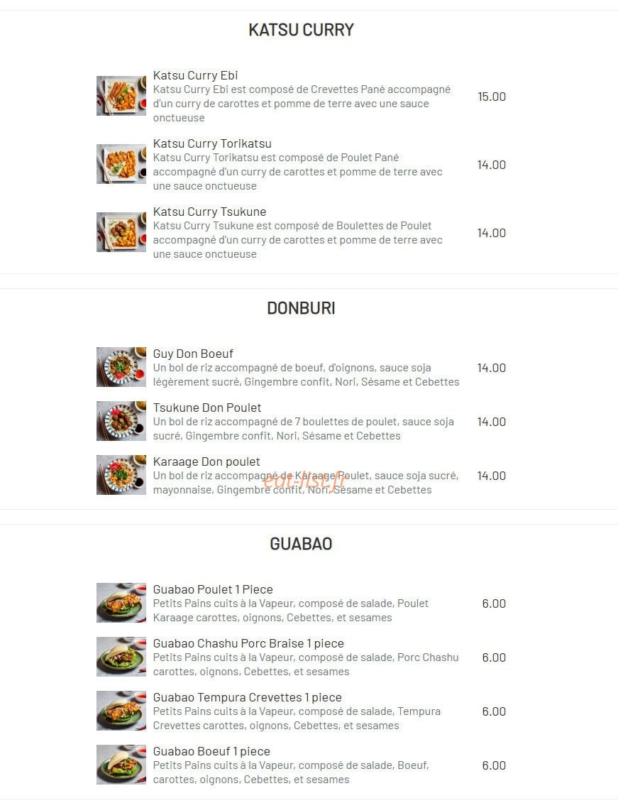 Haki Ramen — carte page 6