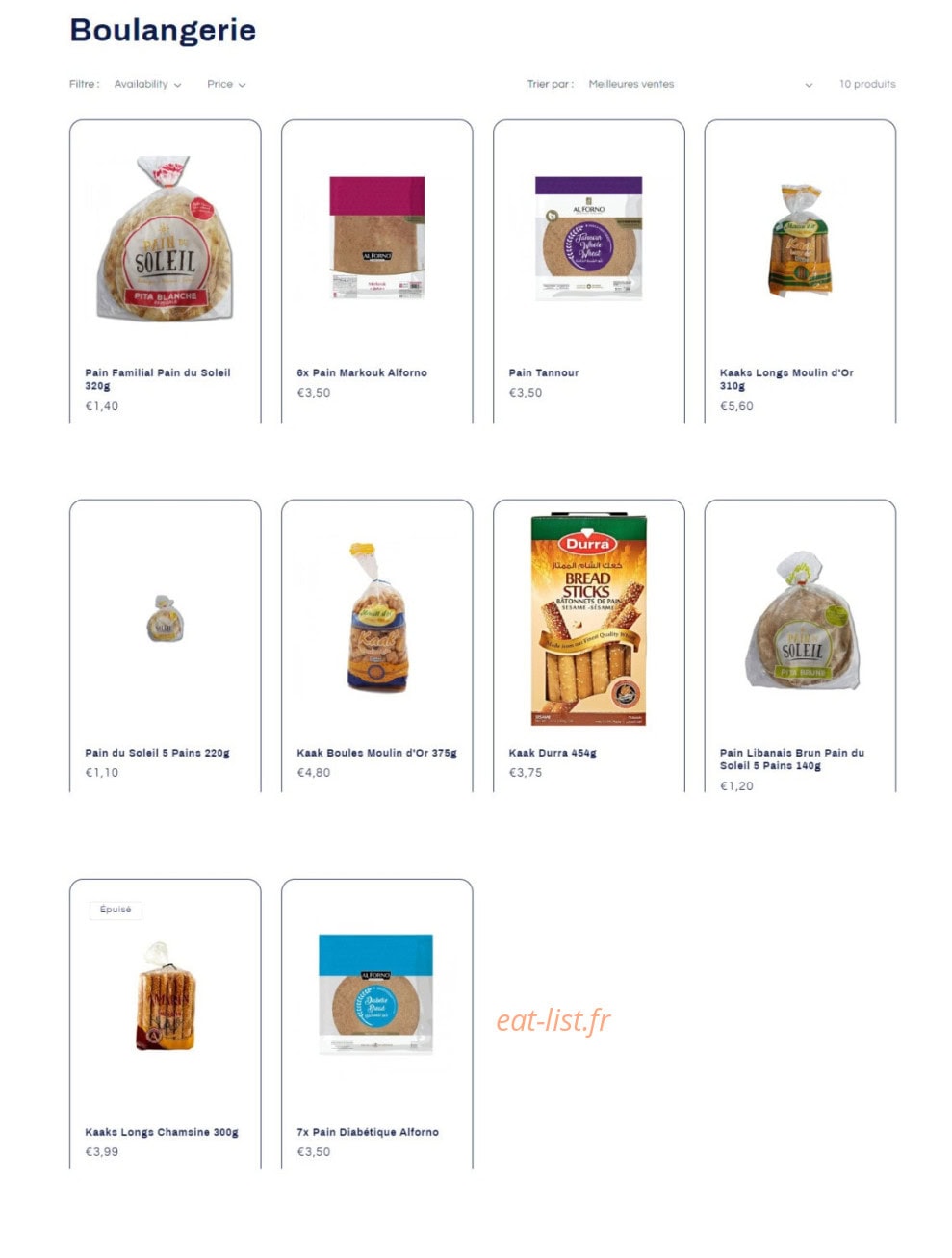 Jabbour Traiteur — carte page 3