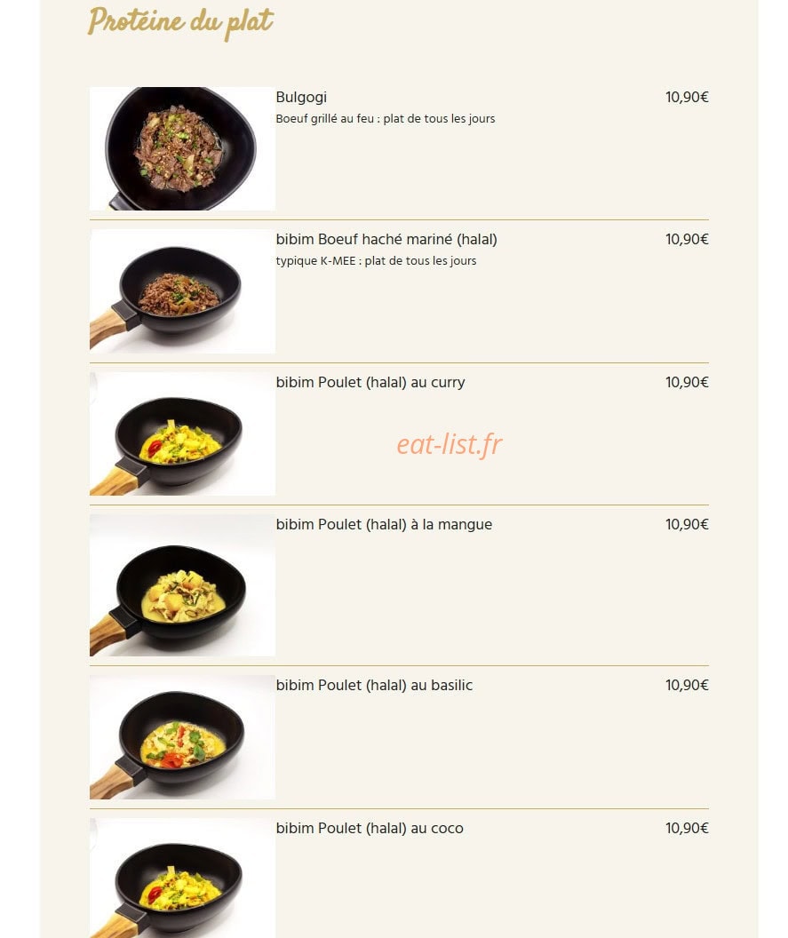 K-mee — carte page 2