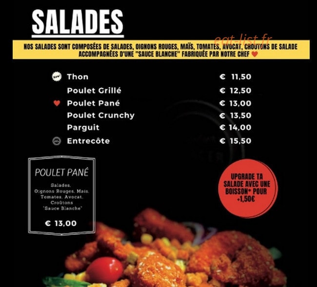 L'Atelier Burger — carte page 8