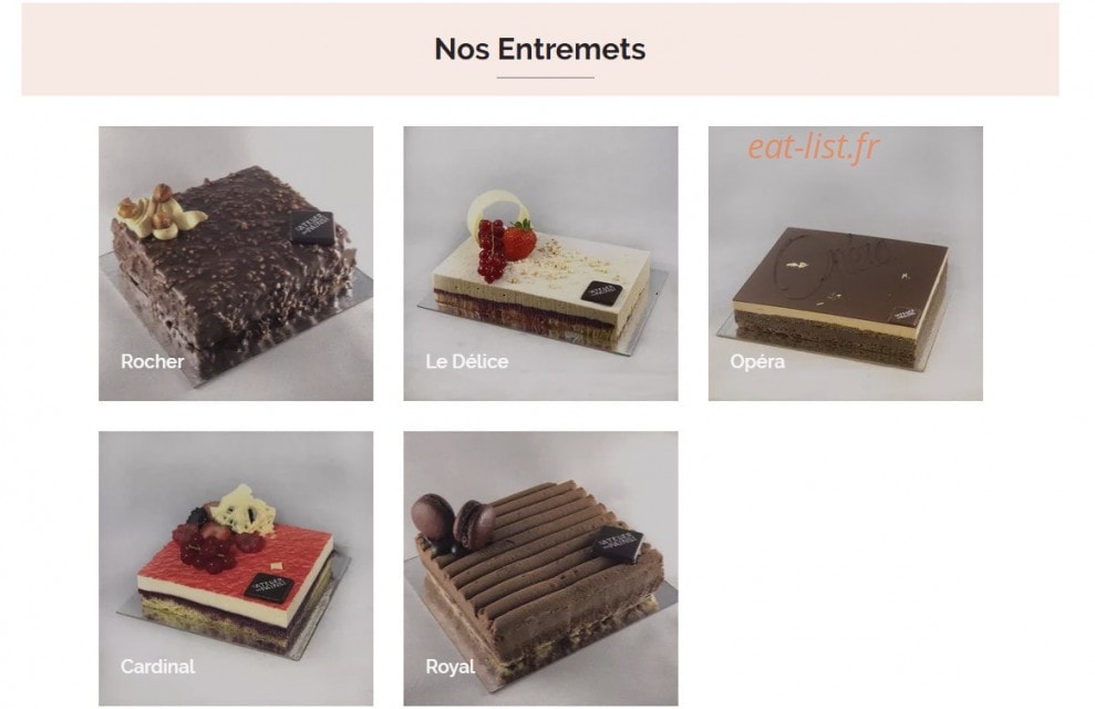 L'Atelier des Pains & co — carte page 5