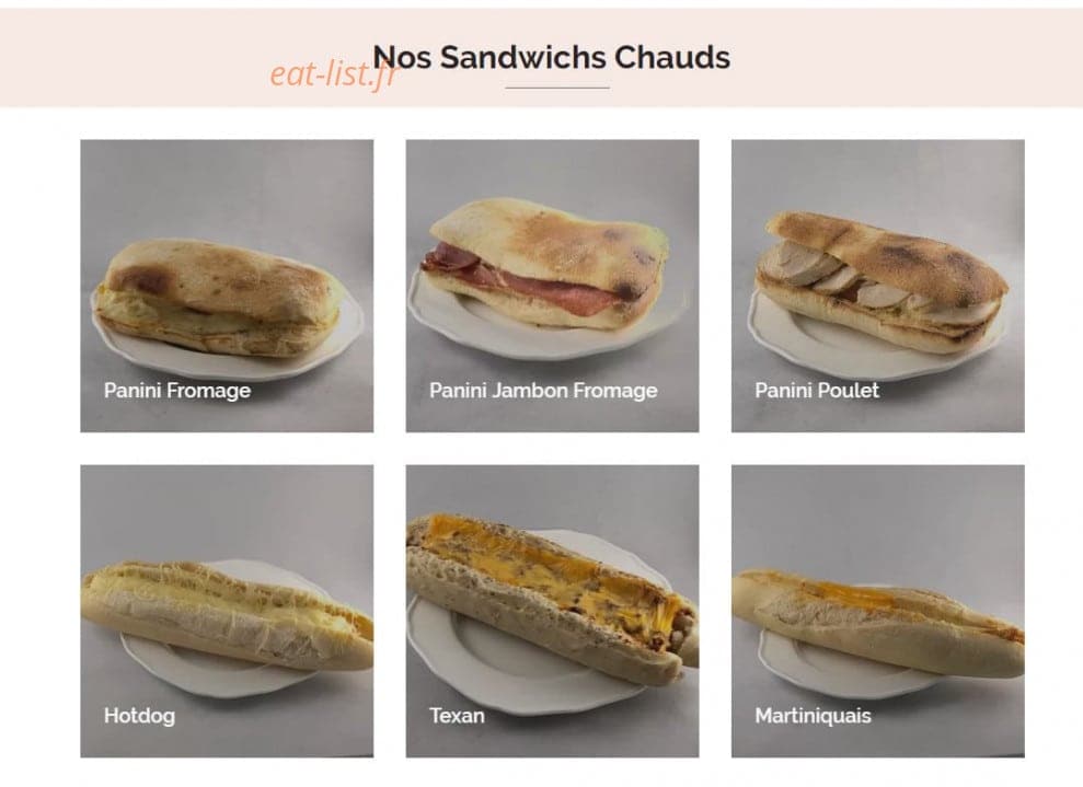 L'Atelier des Pains & co — carte page 9
