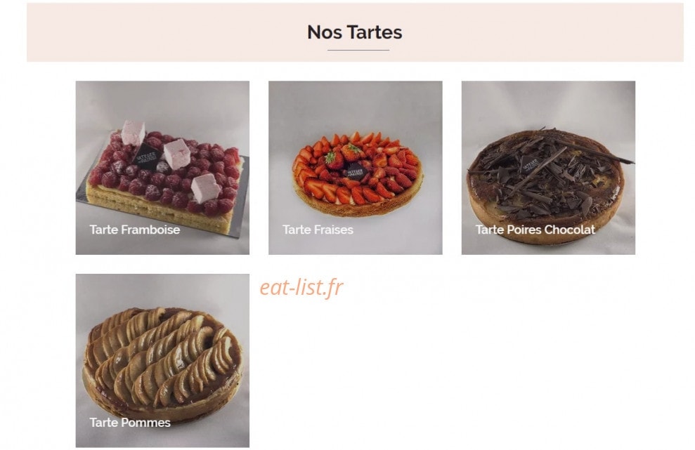 L'Atelier des Pains & co — carte page 4