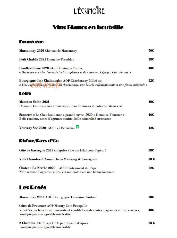 L'écumoire — carte page 4
