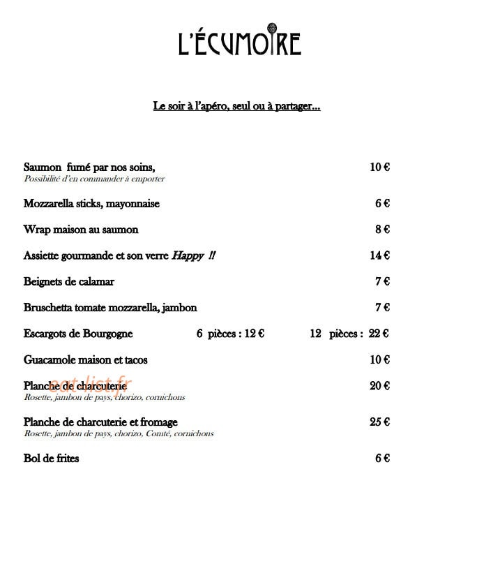 L'écumoire — carte page 3