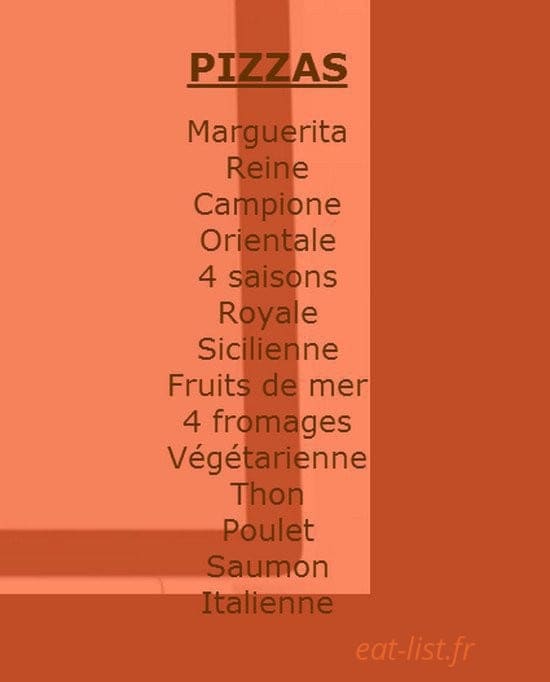 L'Entr'Acte Restaurant — carte page 1