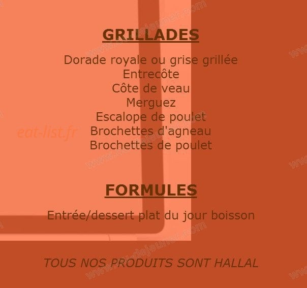 L'Entr'Acte Restaurant — carte page 3