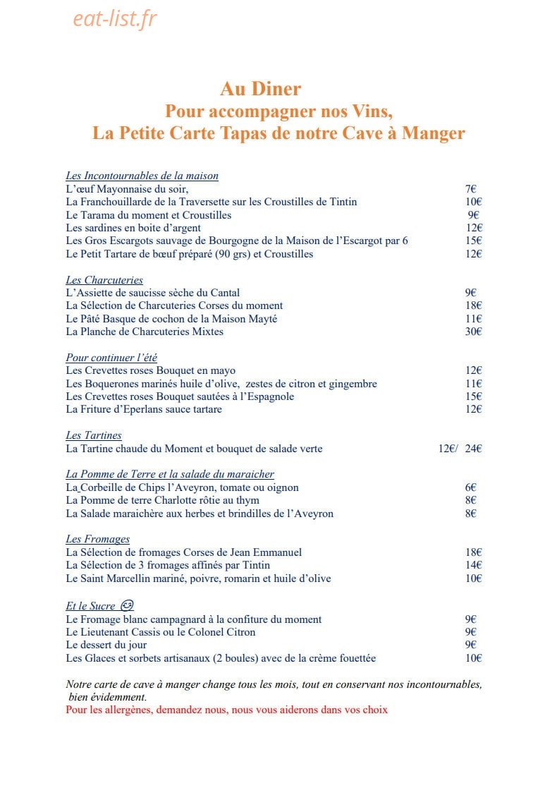 L. et les Garçons — carte page 2