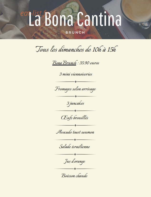La Bona Cantina — carte page 2