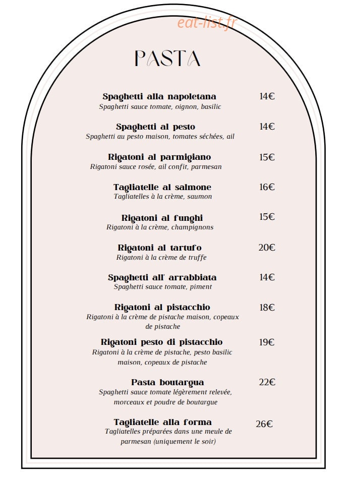 La Bona Cantina — carte page 6