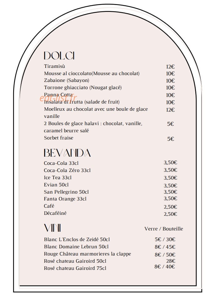 La Bona Cantina — carte page 7