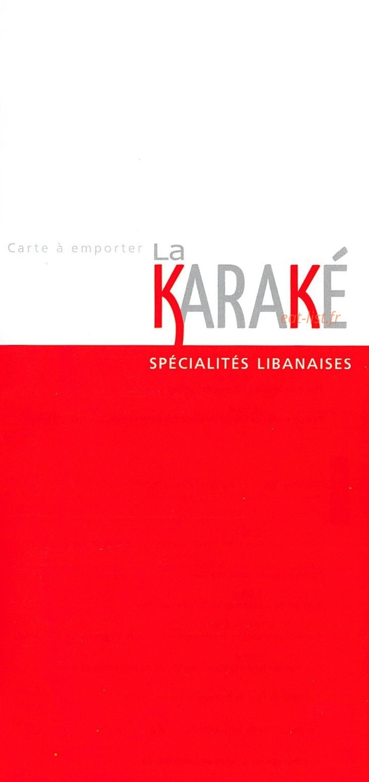 La Karaké — carte page 1