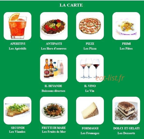 Carte et menu de La Maiella à Levallois Perret — La carte