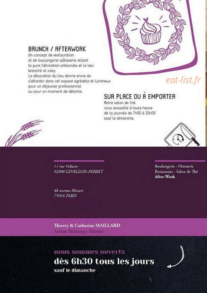 La Maillardise — carte page 2