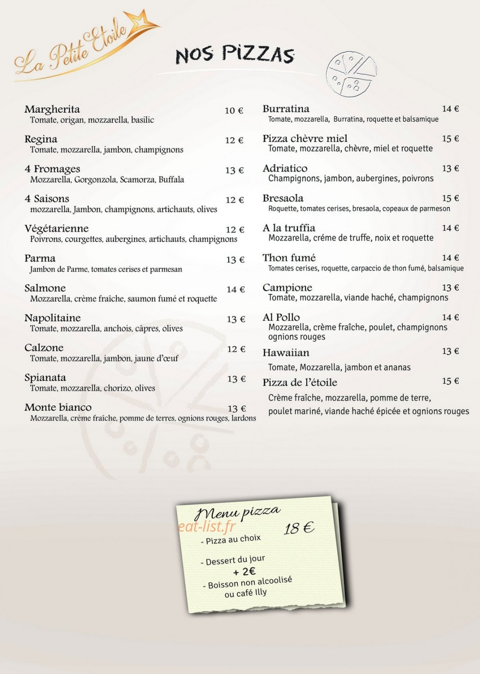 La Petite étoile — carte page 2