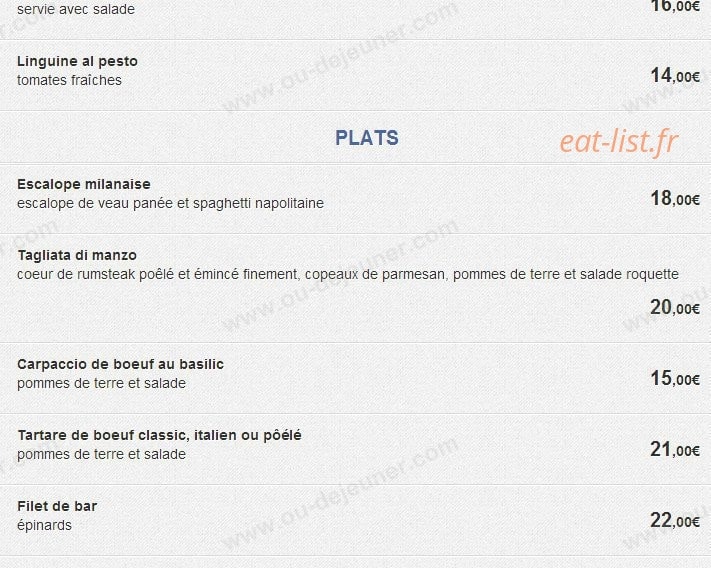 La Piazzetta — carte page 4