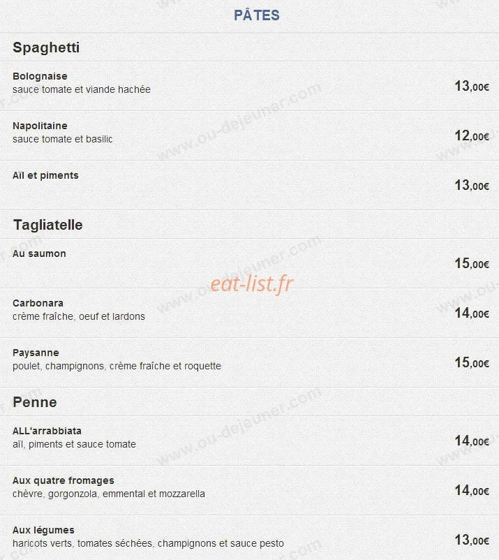 La Piazzetta — carte page 3