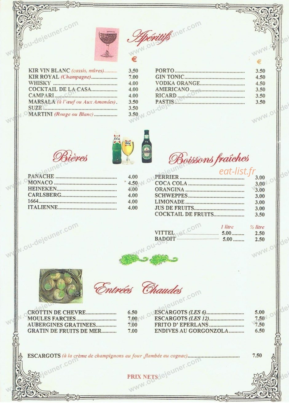 La squisita — carte page 5