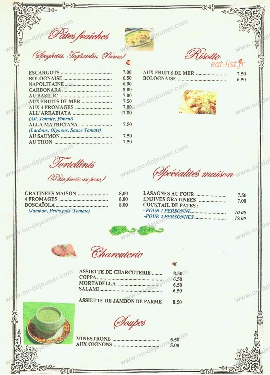 La squisita — carte page 2