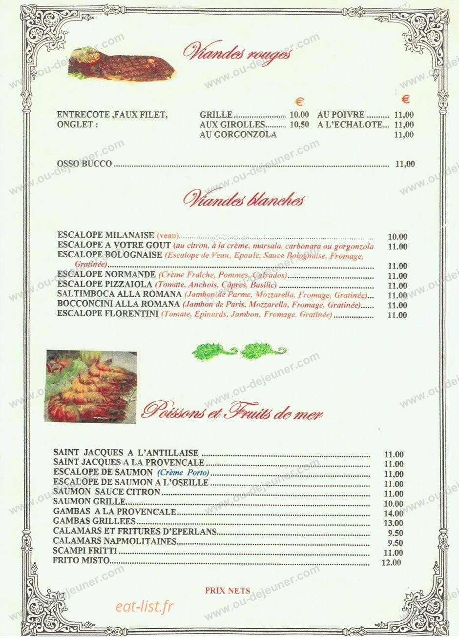 La squisita — carte page 6