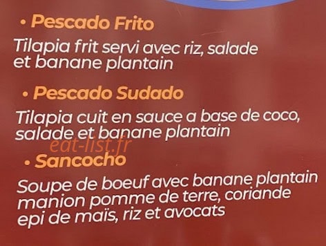 Carte et menu de Las Delicias de Pérez à Levallois Perret — Les plats suite