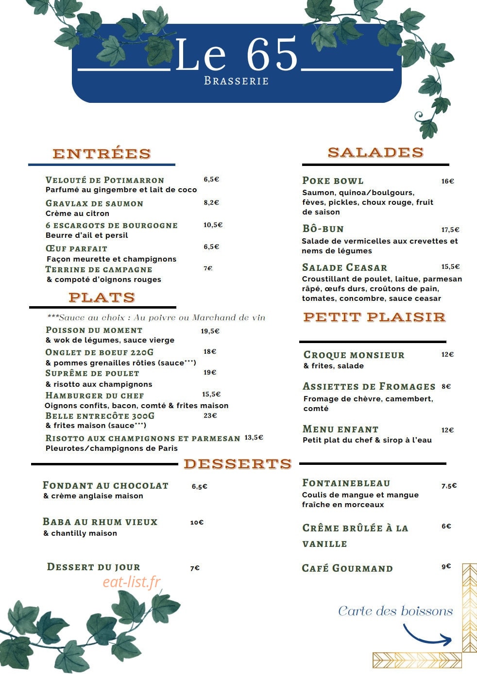 Le 65 — carte page 1
