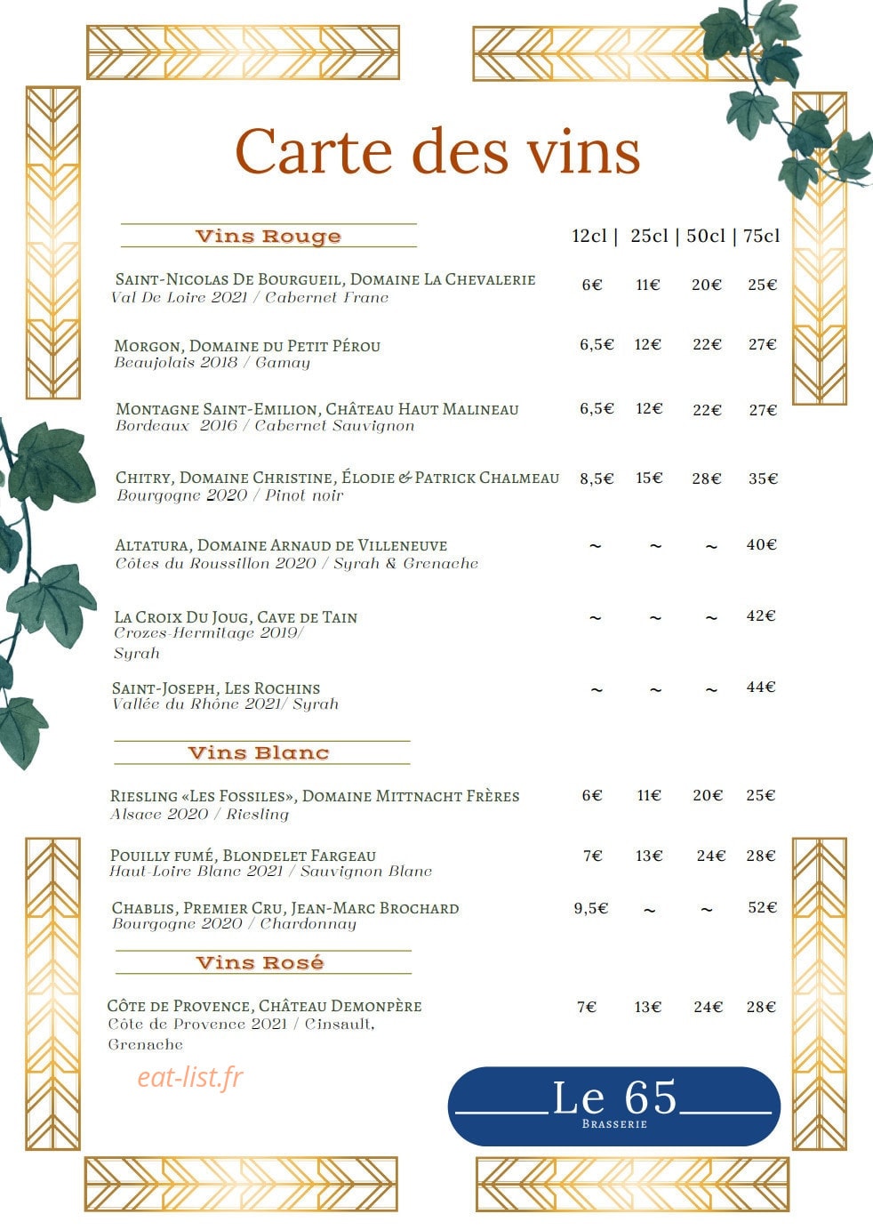 Le 65 — carte page 3